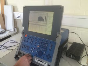 Auswertung Trittschallmessung. 