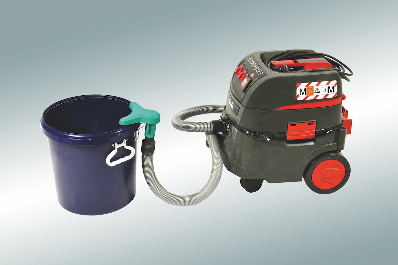 Absaugdüse dust.EX in Kombination mit Staubentsauger Klasse M