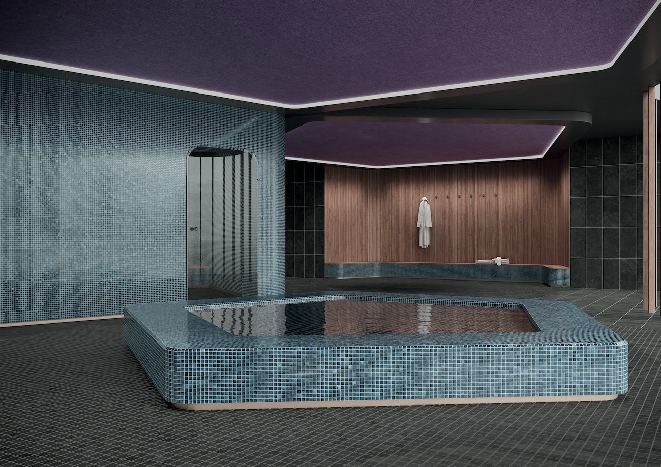 Gelungenes Zusammenspiel zweier Serien: Marble & More setzt Akzente und Ascona bildet den Rahmen Bildquelle: agrob-buchtal.de