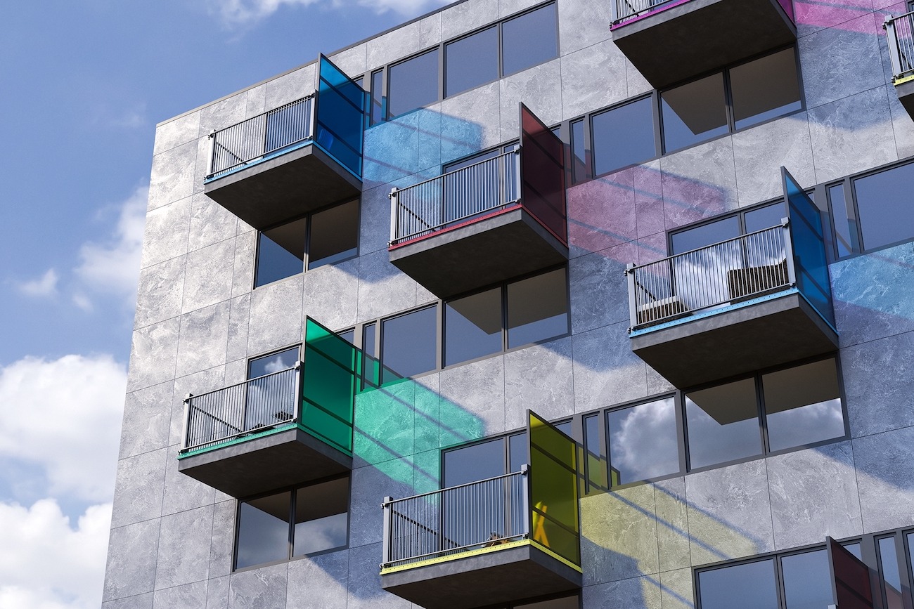 Die verschiedenen BARA-Profile, die für das MyDesign-Programm zur Verfügung stehen, bringen Farbe an Balkone und Terrassen. 