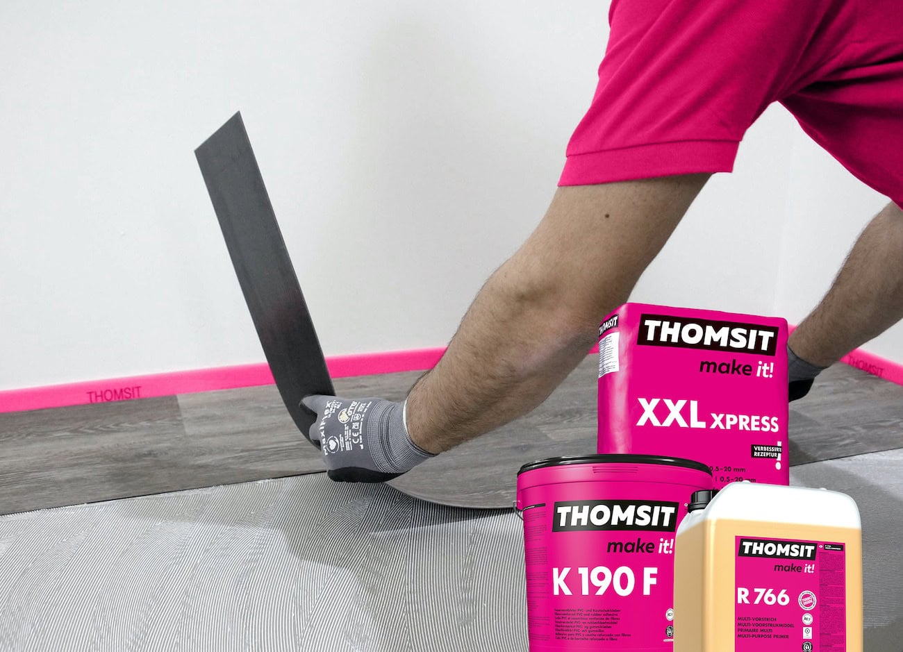 Das vierte Thomsit-Renoviersystem für die Bodensanierung unter Zeitdruck