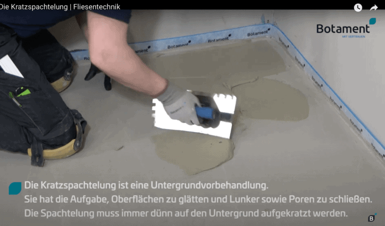 Botament: Die Kratzspachtelung