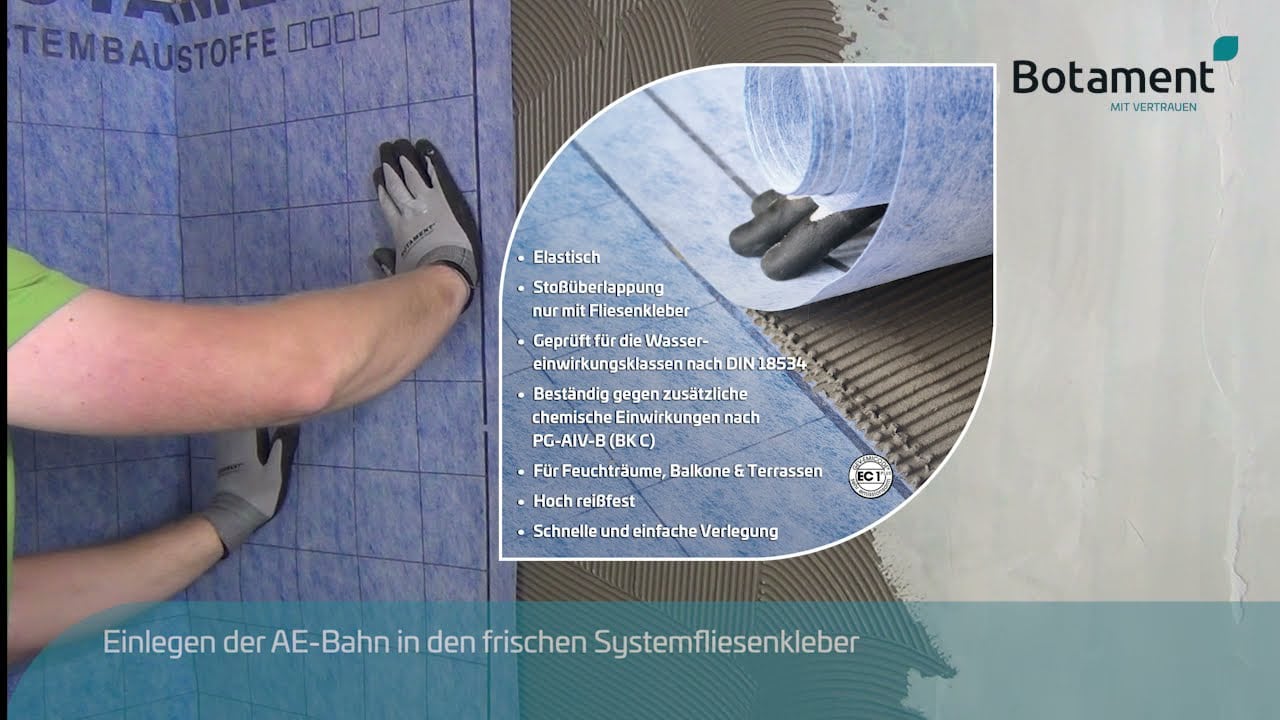 Botament AE Abdichtungs- und Entkopplungsbahn