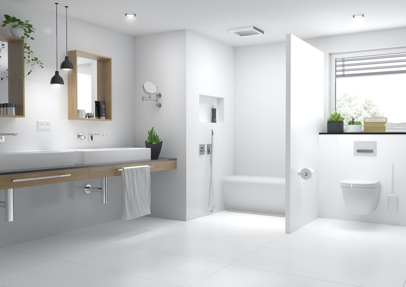 Ob breites Doppelwaschbecken oder unterfahrbarer Waschtisch für Rollstuhlfahrer – mit den wedi Bauplatten lassen sich individuelle Waschtische jeder Größe anfertigen, die ideal zu den Bedürfnissen ihrer Nutzer und den räumlichen Gegebenheiten passen.