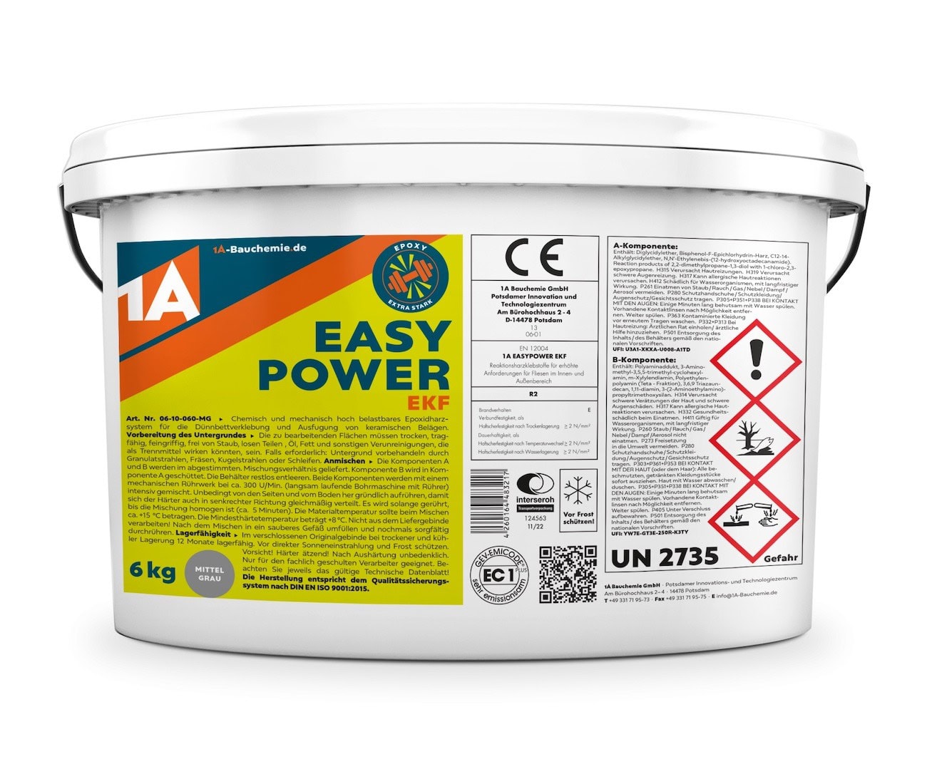 Epoxidharzkleber und -fugenmörtel 1A Easypower EKF