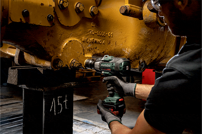 Leistungsstarker Akku-Schlagschrauber von Metabo für schwere Schraubanwendungen