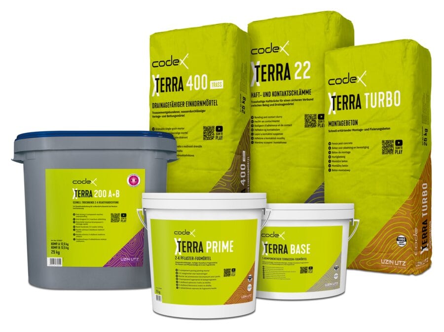 Unter dem Motto „Geh doch mal raus“ präsentiert der Bauchemiehersteller die neue Outdoor-Linie codex X-Terra und schlägt damit die Brücke in den Garten- und Landschaftsbau