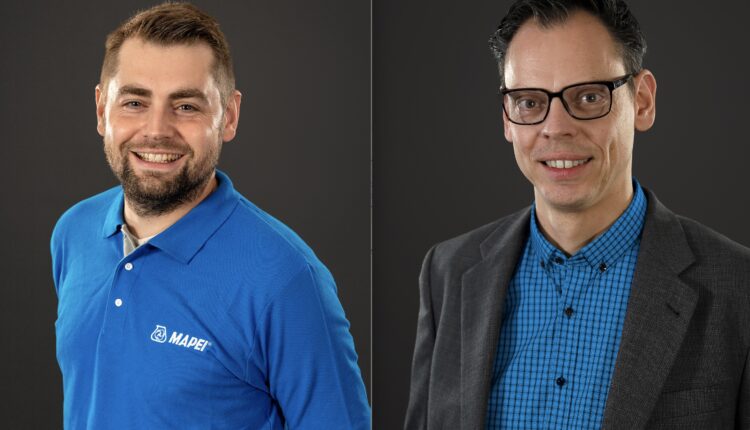 Michael Kirmes und Guido Helmich sind seit Ende des Letzten Jahres als neue Gebietsleiter bei Mapei tätig.
