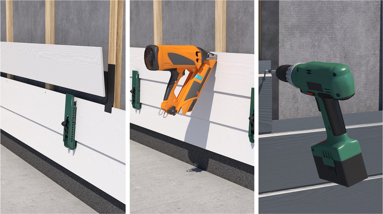Montage und Befestigung der Hardie Plank Fassadenbekleidung