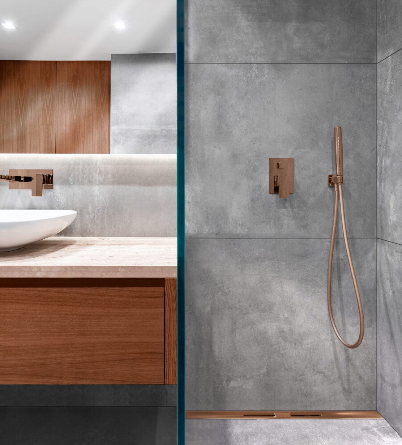 Gutjahr Duschrinne in Bronze