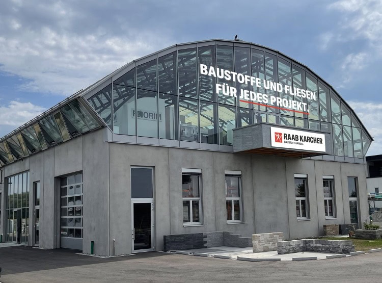 Gebäudeansicht Ausstellung Raab Karcher