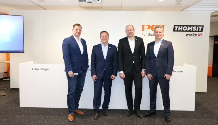Der technische Geschäftsführer Frank Rösiger, CEO Stefan Harder, Marketingleiter Stephan Tschernek sowie der (seit Mitte Februar) neue Gesamtvertriebsleiter Holger Sommer.