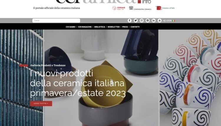 Startseite von ceramica.info.
