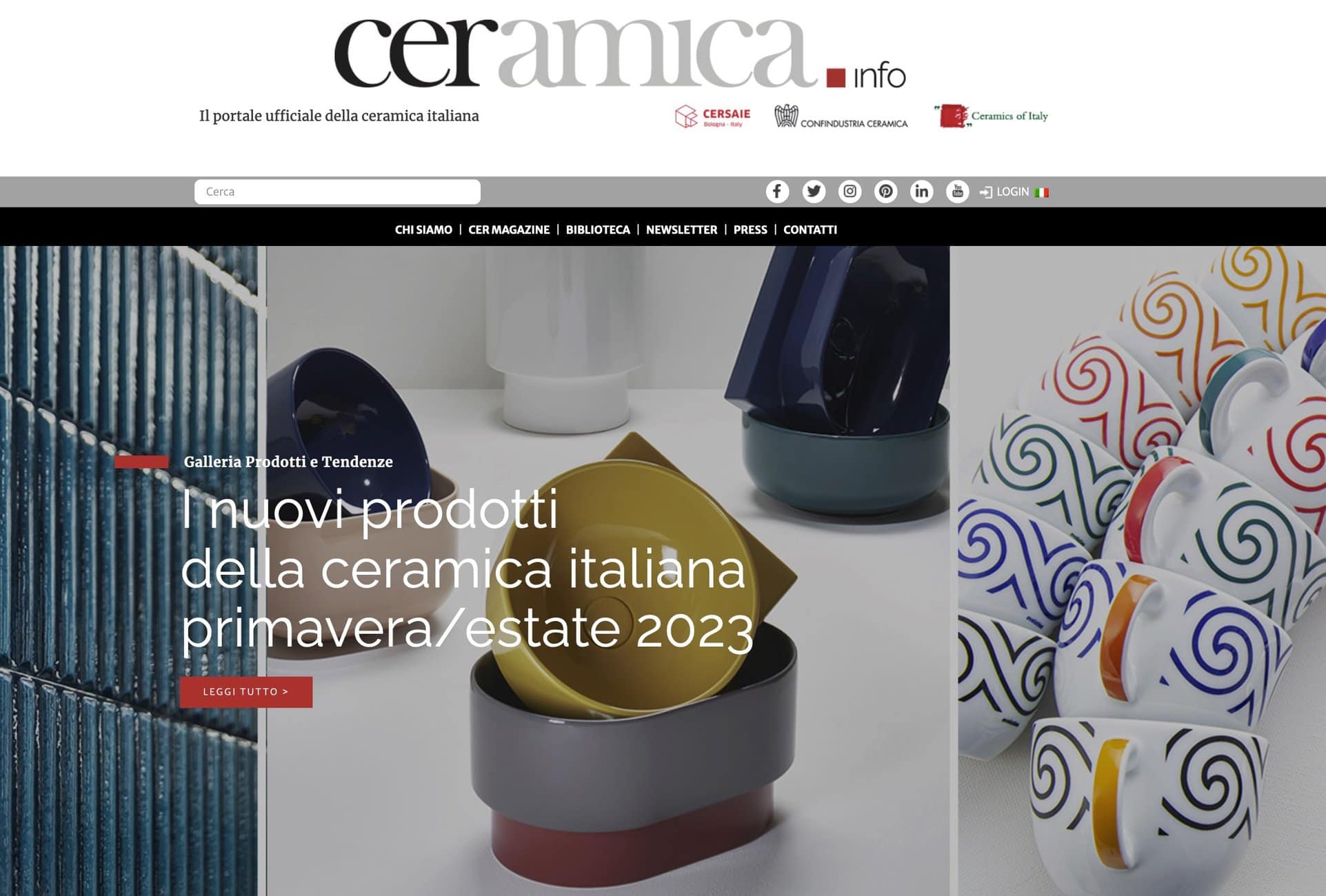 Startseite von ceramica.info.