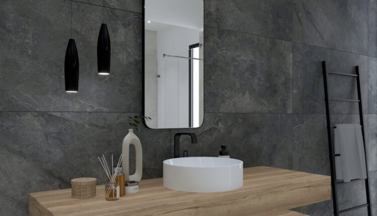 Epic Stone Bad Carbon black Foto von Giga-Line