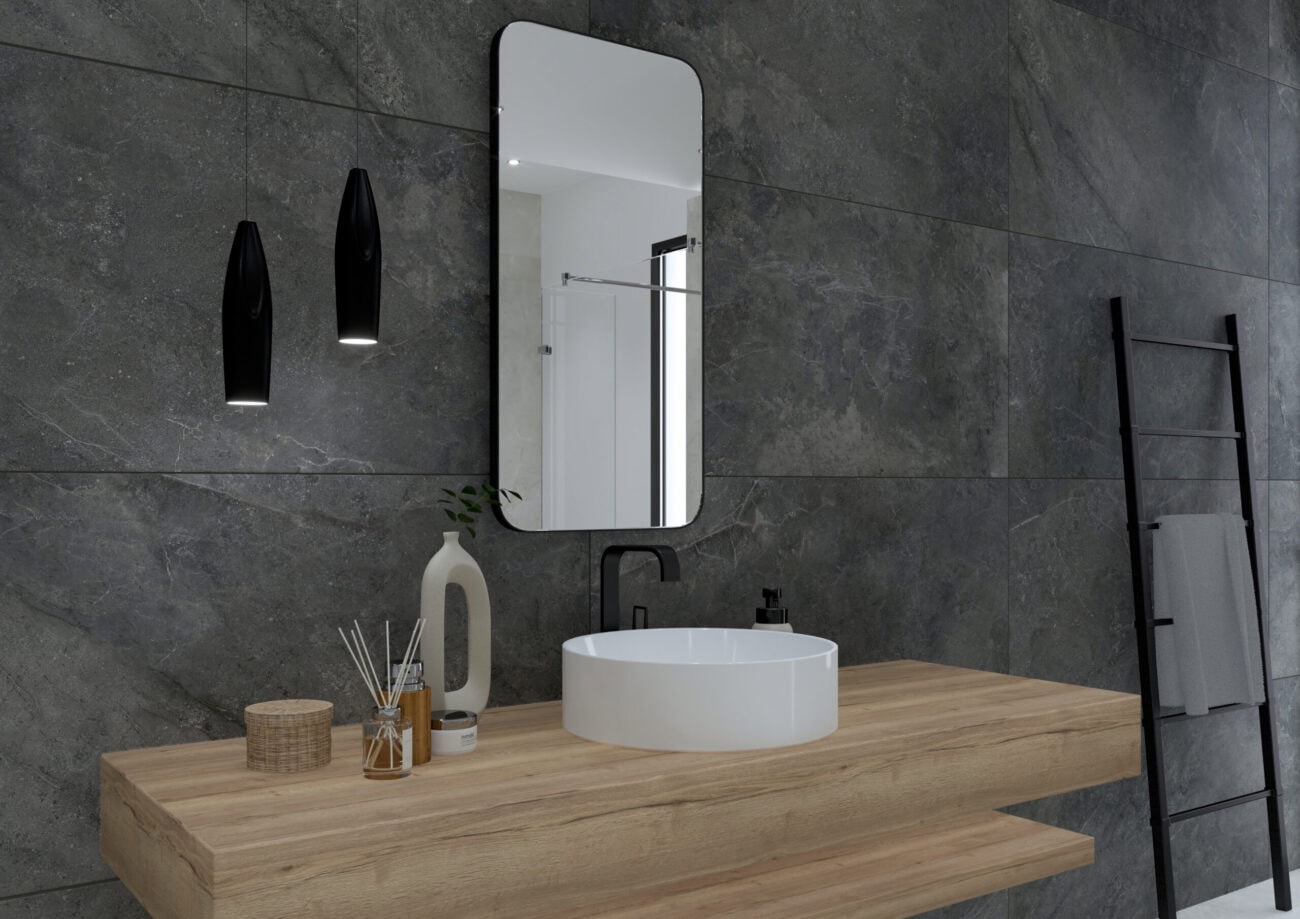 Epic Stone Bad Carbon black Foto von Giga-Line