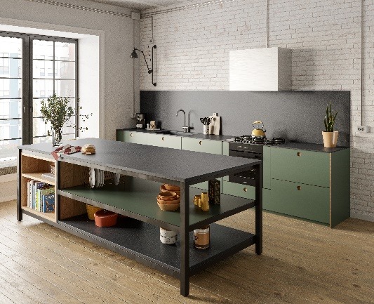 Silestone Brass Relish und Cinder Craze aus der Urban Crush Kollektion.