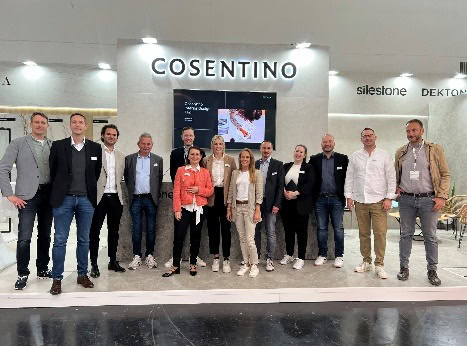 Gut besuchte Vorträge und ein zufriedenes Team am Stand von Cosentino. Foto: Cosentino