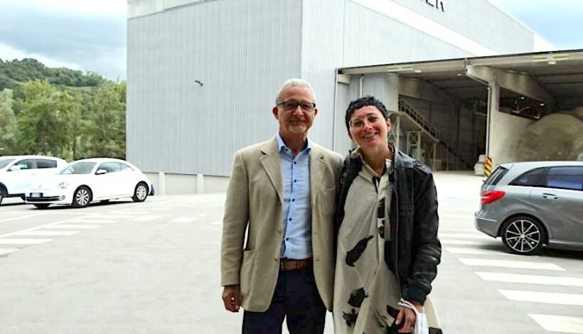 Exportleiter Alfonso D'Amelia und Firmenchefin Giulia Catti von Ceramiche Mariner Foto: Alexandra Becker