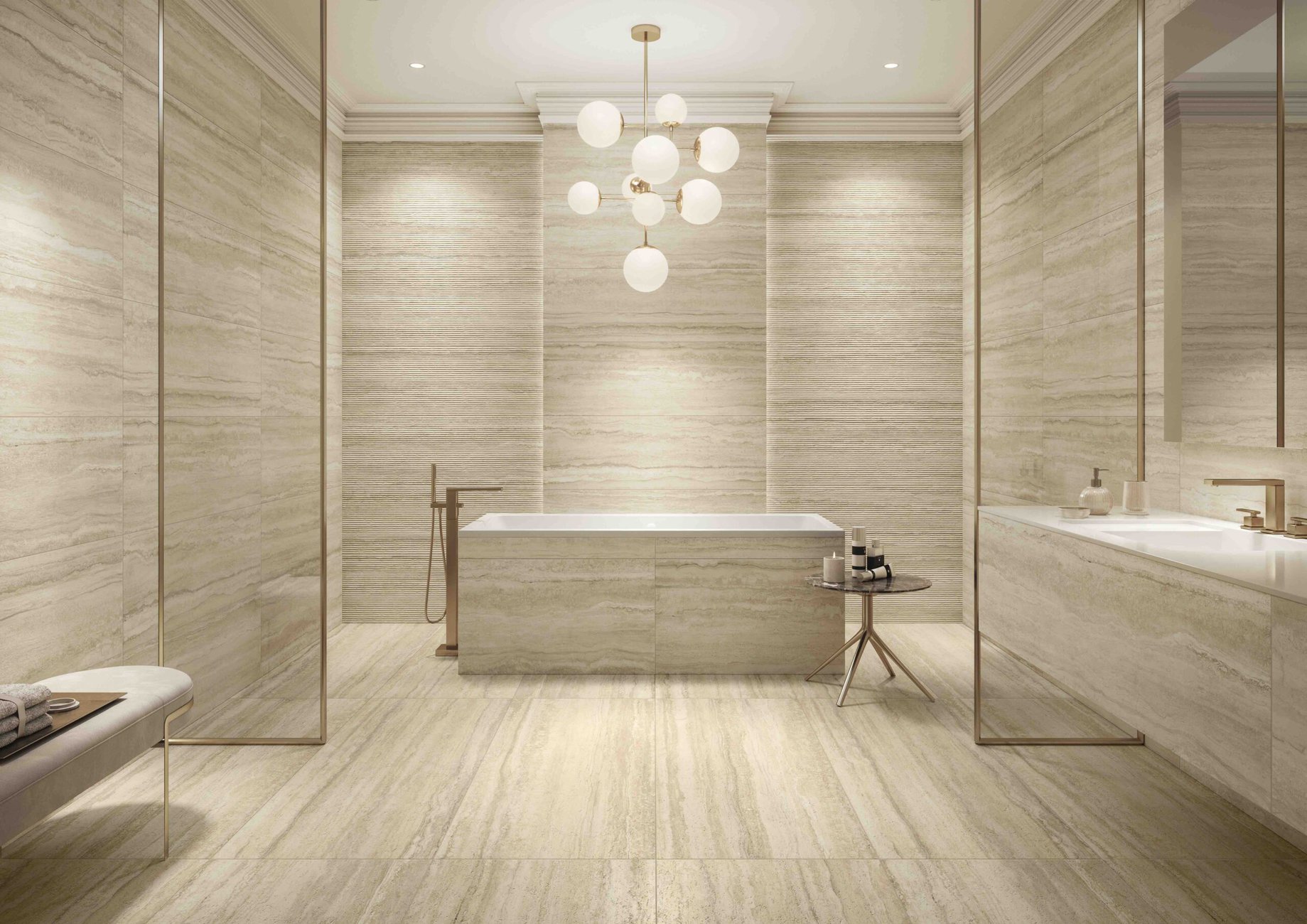 Tuscan Tracks Badezimmer. Foto: Villeroy&Boch