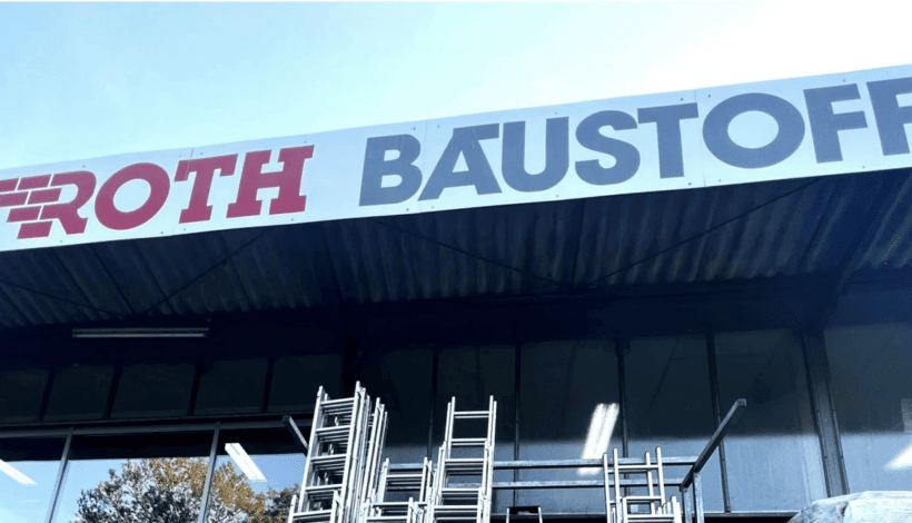 Ab Januar 2024 Gesellschafter der hagebau: die Roth Baustoffe GmbH & Co. KG in Neckargemünd
