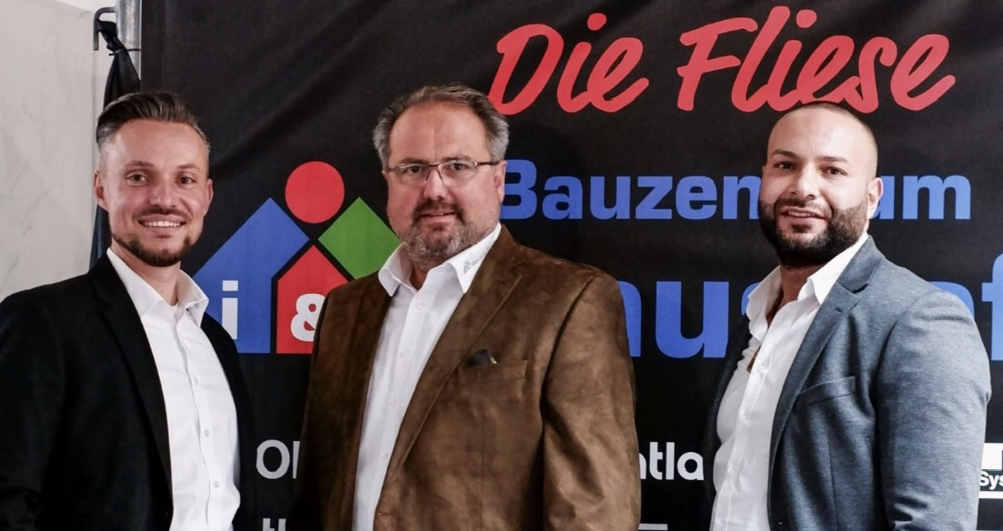 Die geschäftsführenden Gesellschafter Sebastian De Marco, Steffen Leßig, Franz KassDaoud (v.l.n.r.)