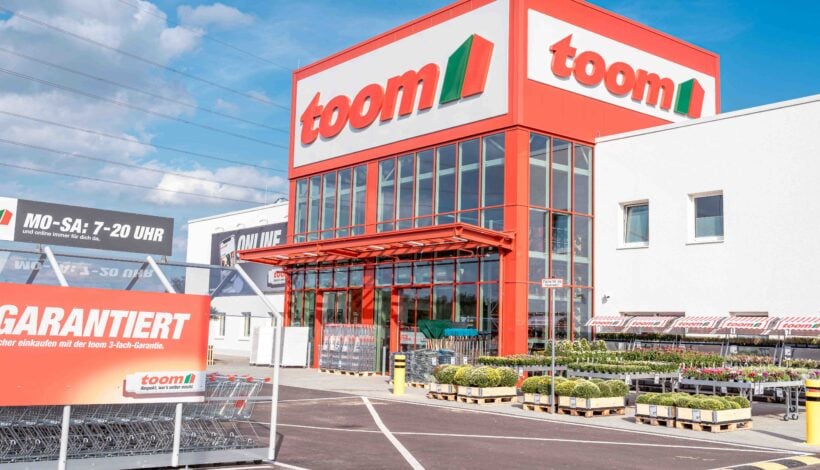 Außenansicht toom-Baumarkt; Foto: Toom