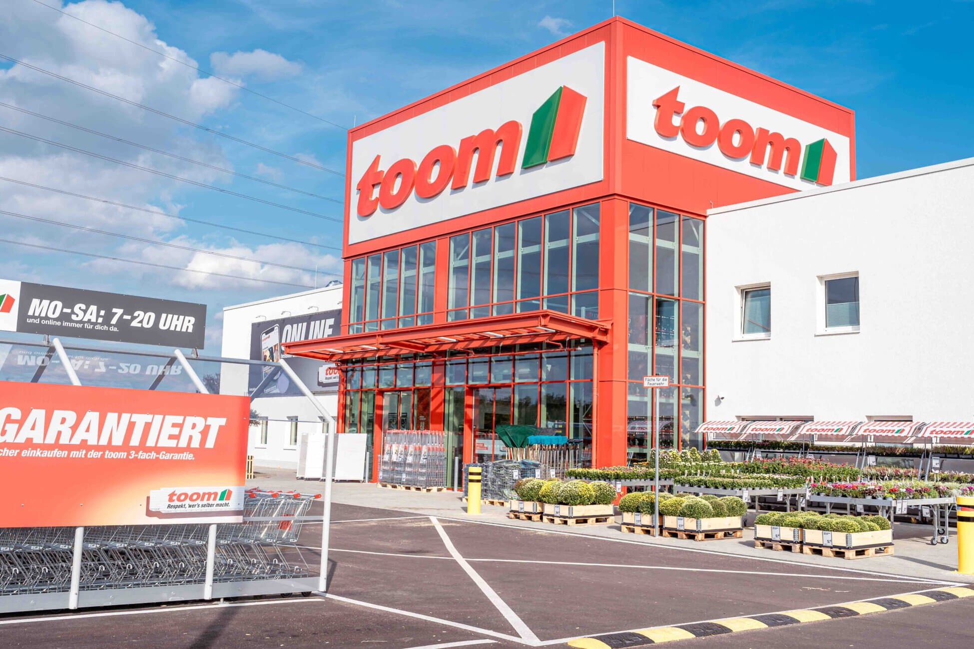 Außenansicht toom-Baumarkt; Foto: Toom
