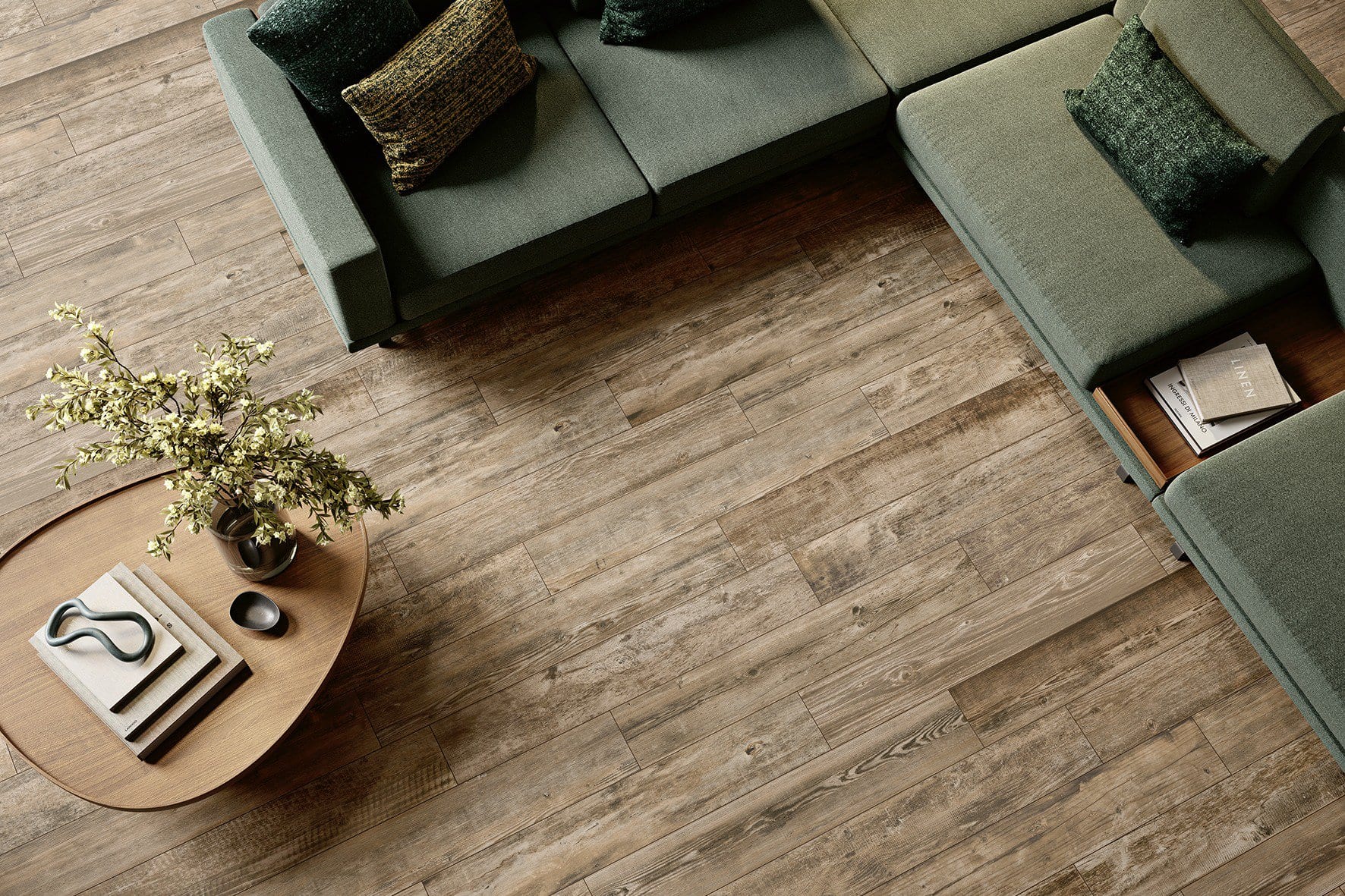 Sherwood marone 20x120 Feinsteinzeug. Foto: Steuler