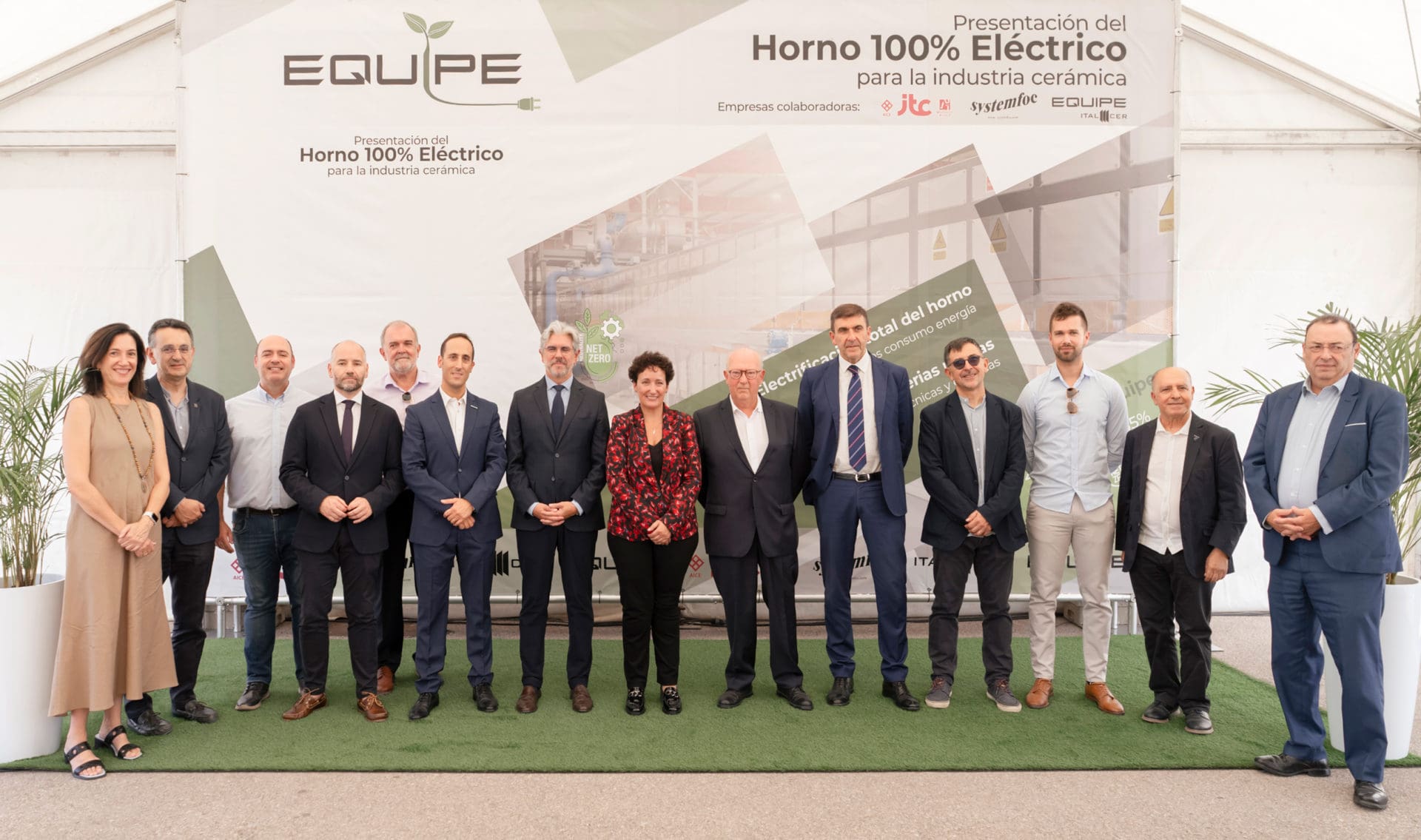 Equipe Cerámicas stellte bereits 2024 dem Keramiksektor der Provinz Castellón einen völlig elektrischen Ofen vor, Fotos: Equipe