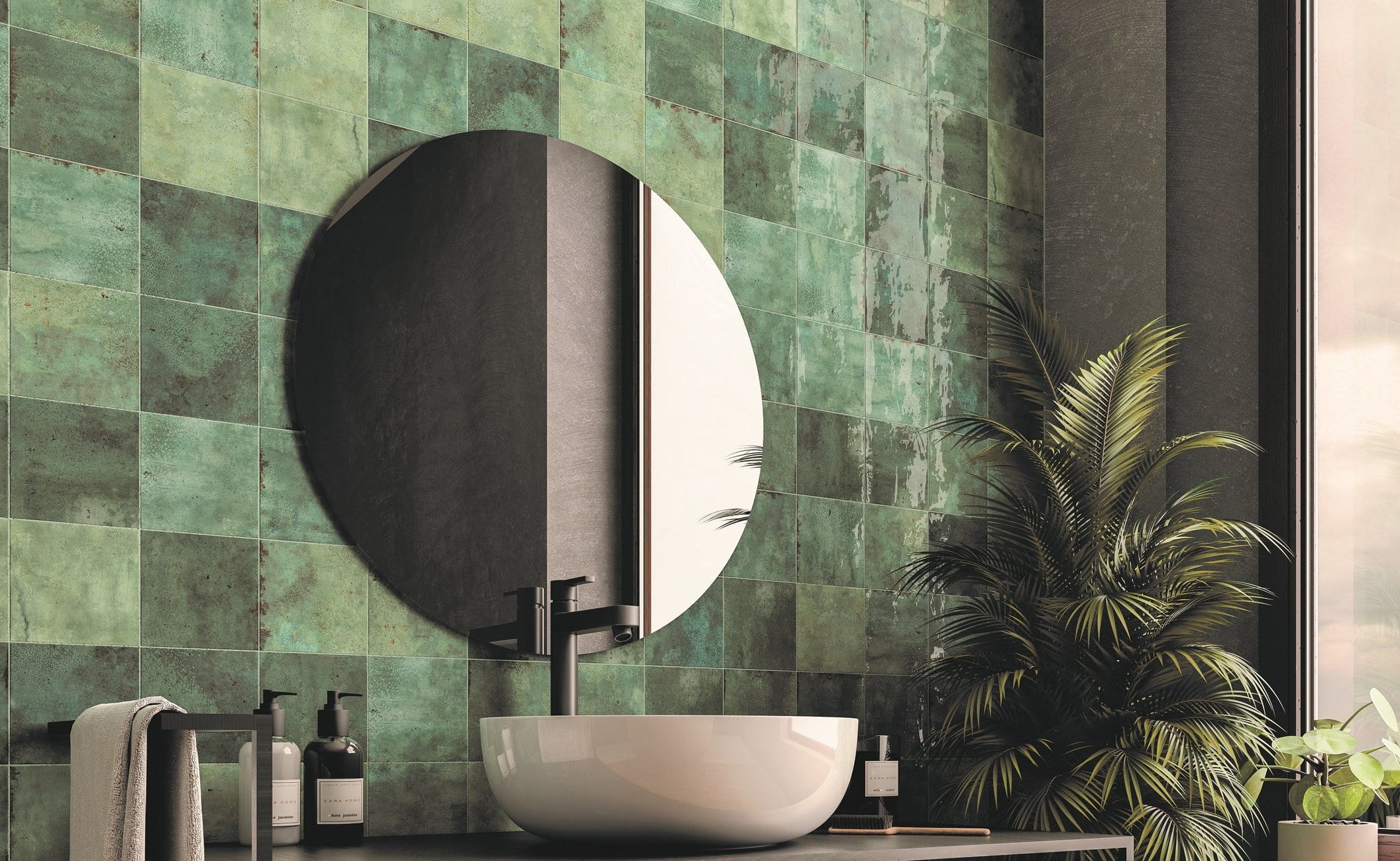 Assisi glossy Moss. Foto: Tiles by Pecasa