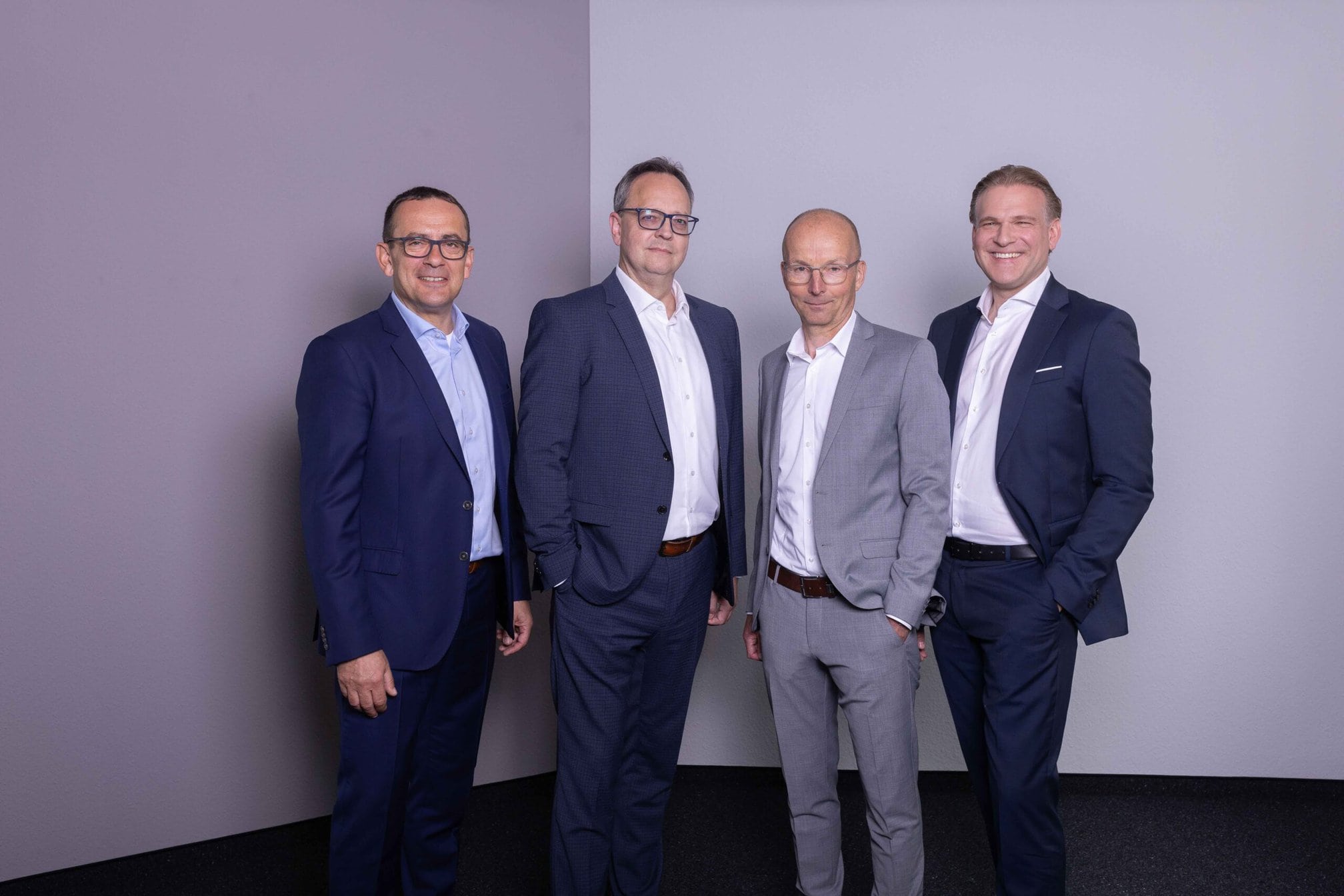 Die neu aufgestellte toom-Geschäftsführung (v.l.n.r.): Dominique Rotondi, René Haßfeld, Christoph Möltgen, Martin Czoske. Copyright: toom