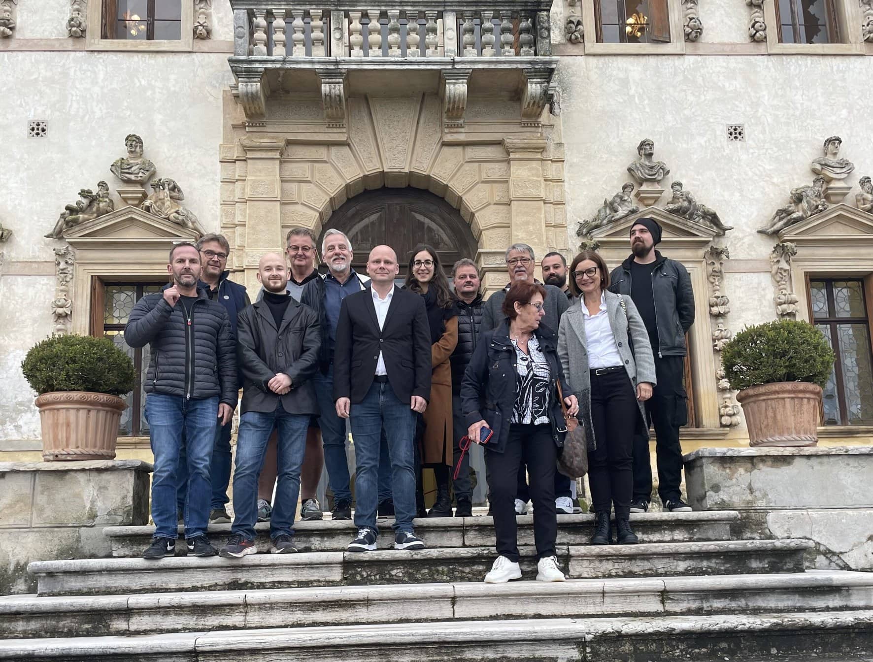 Fila Profikurs auf Ausflug zum historischen Referenzobjekt Villa Contarini