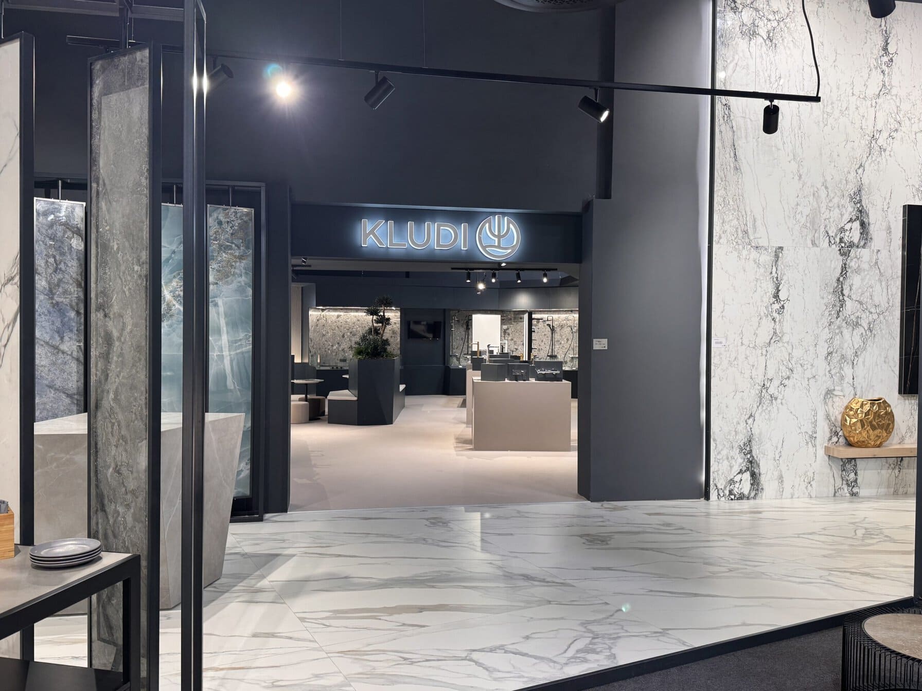 Kludi Produkte sind ein wichtiger Bestandteil der Ausstellung.