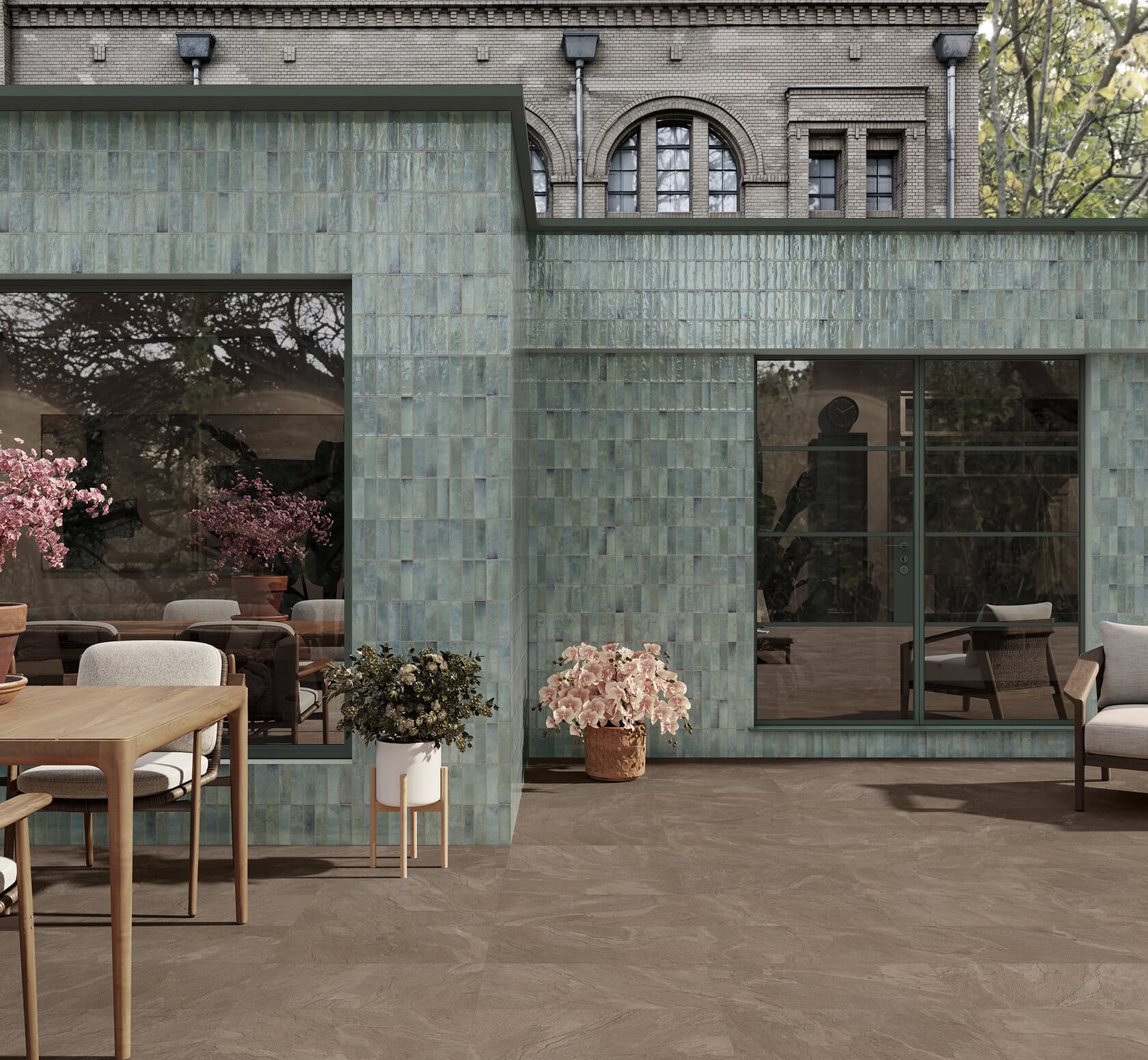 Deco Artis green und Neoslate Rodeno, Foto: Gayafores
