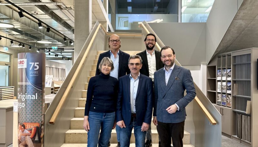 Vordere Reihe v.l.: Anna-Maria Meier, Hans Tratz, Andreas Martin Meier Hintere Reihe v.l.: Hermann Meier, Markus Meier. Foto