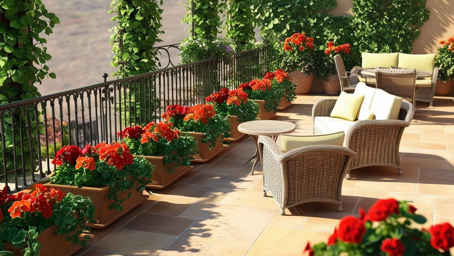 Terrassenplatten reinigen Schiefer und Sandstein