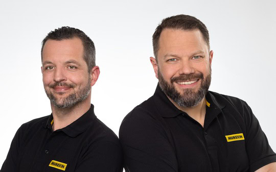 Die neuen Gebietsleiter Björn Feiertag (links) und Lutz Schoppmeier vertreten Murexin als Tandemteam in den Bundesländern Schleswig-Holstein, Hamburg, Mecklenburg-Vorpommern und Niedersachsen Nord.