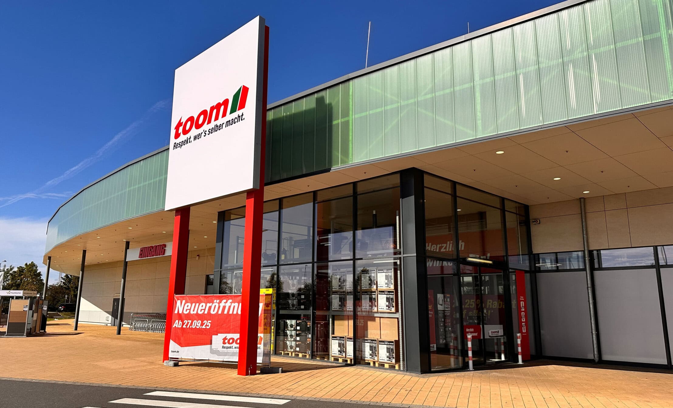 Mit der Eröffnung des neuen toom Baumarktes in Hanau am 27. September steht Selbermach-Projekten nichts mehr im Weg. Copyright: toom