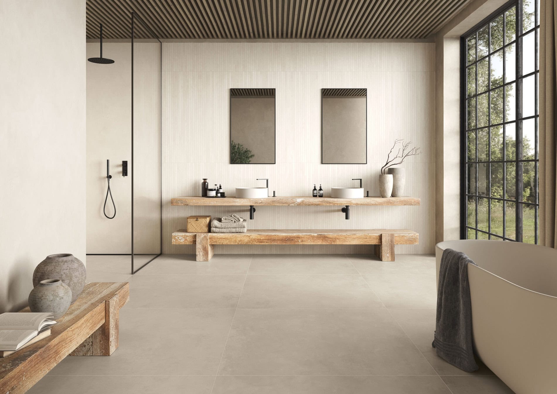 Moov Up ist die neue Kollektion von Keope mit Betonoptik. Foto: Ceramiche Keope