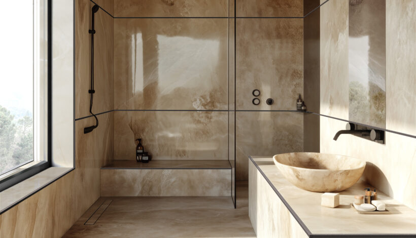 Profile mit Texturen, die sich an Stein, Beton, Holz und Metall anpassen. Foto: Progress Profiles