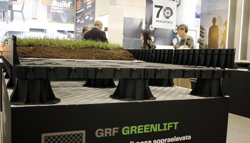 Das GRF-Gitter-Plus eignet sich auch für Gründächer Foto: Eterno Ivica