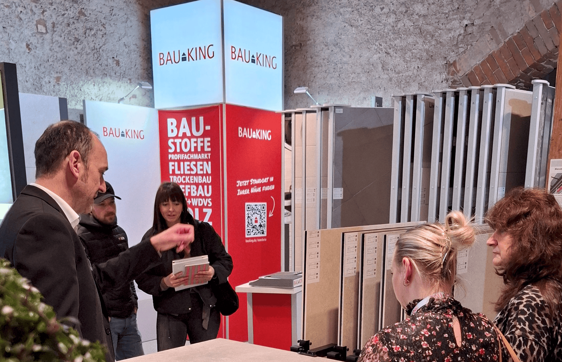 Blick auf den Stand von BAUKING