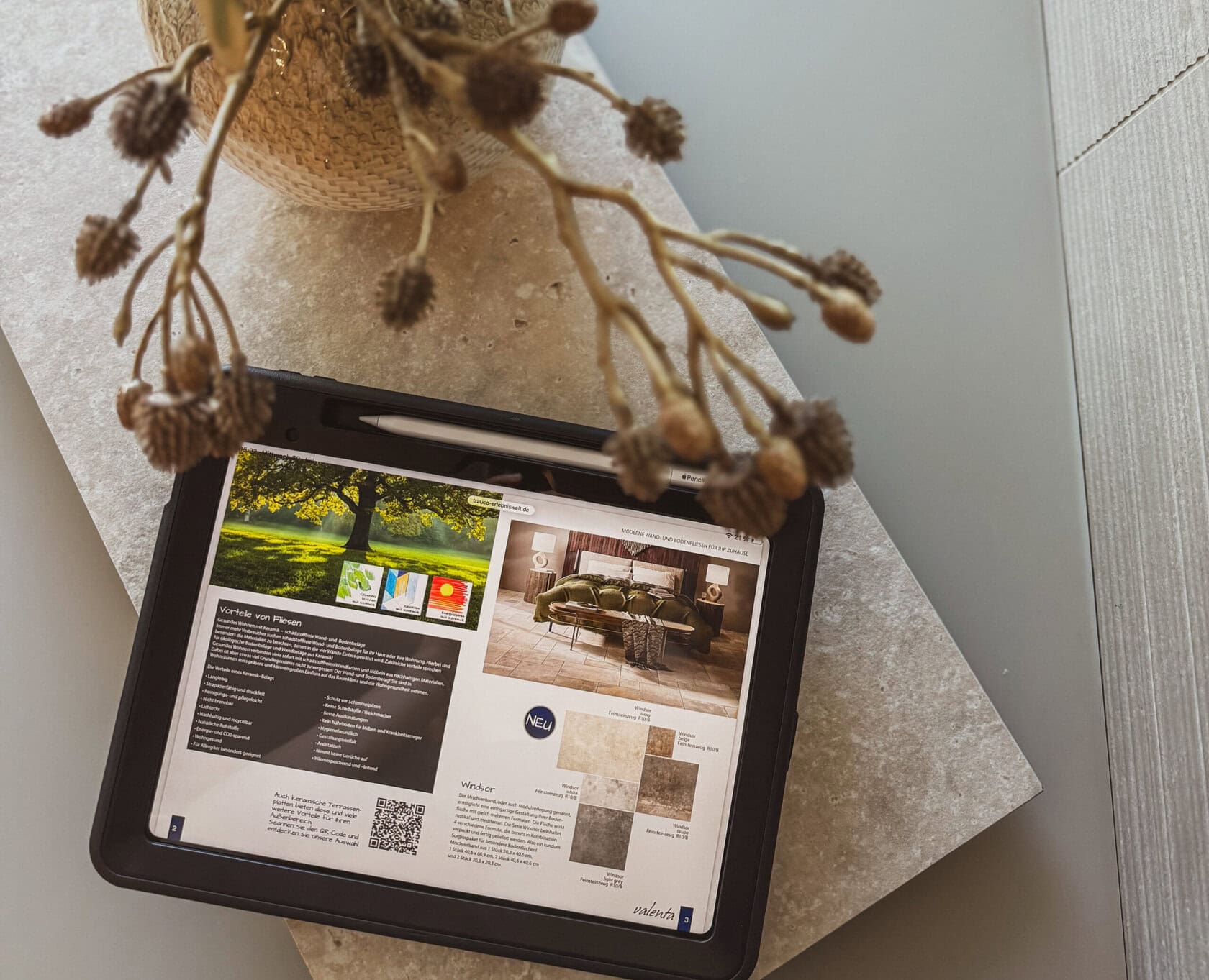 Über die iPads lassen sich Prospekte, Bilder und Produktinformationen schneller aufrufen