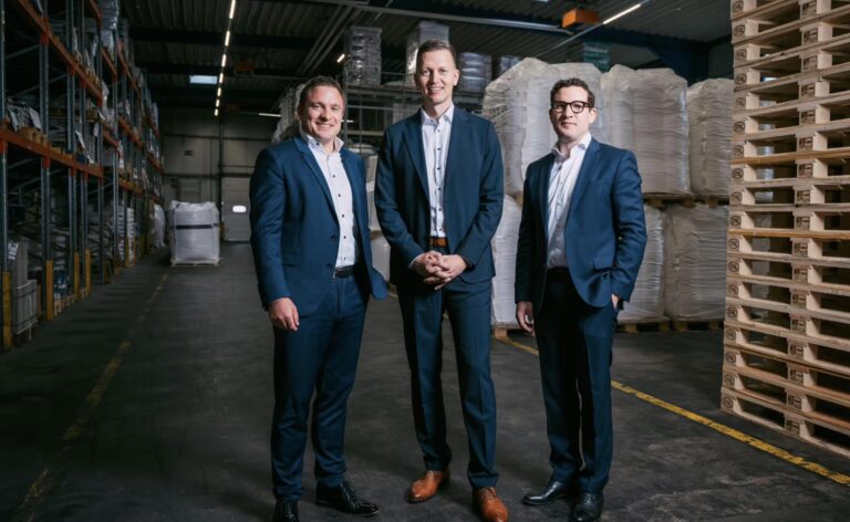 Die Vorstände der Uzin Utz SE: Philipp Utz, Christian Richter und Julian Utz (v. l. n. r.)