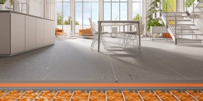 Schlüter-Bekotec-Therm verfügt über einen im Vergleich zu konventionellen Systemen besonders dünnschichtigen Konstruktionsaufbau.
