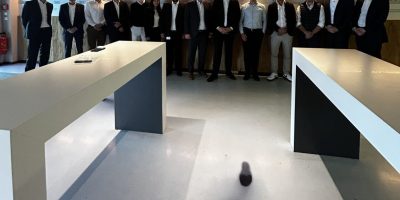 Vertreter von Uzin Utz und alferproline beim gemeinsamen Termin in Ulm. Fotos: Uzin Utz