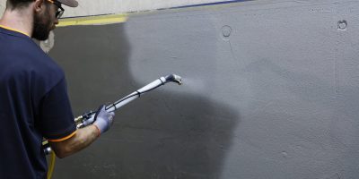 Verarbeitung PCI Barraseal Turbo 1K im Spritzverfahren