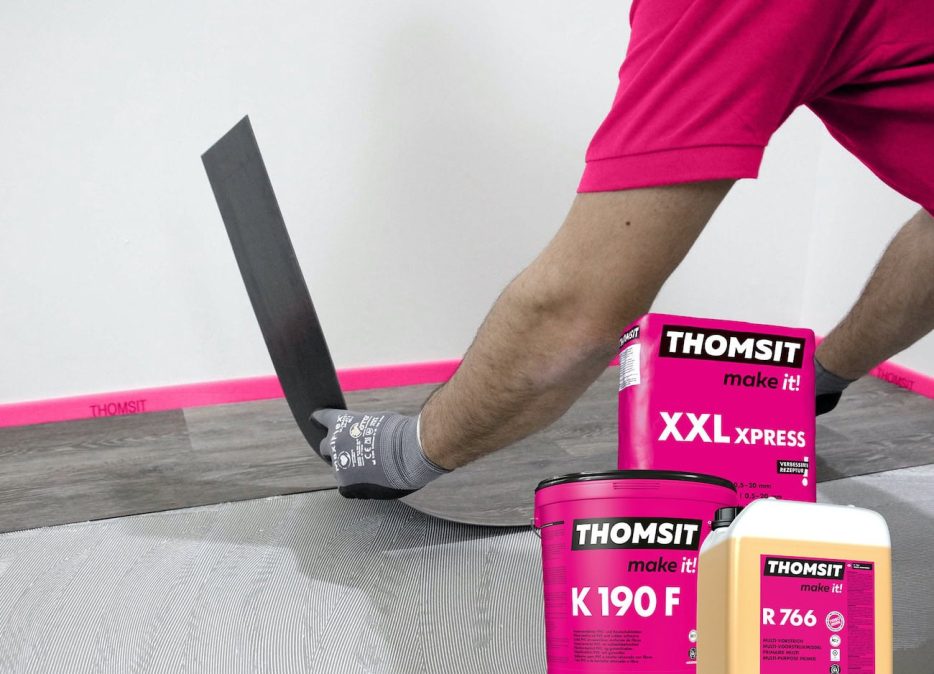 Das vierte Thomsit-Renoviersystem für die Bodensanierung unter Zeitdruck